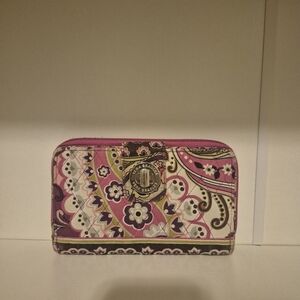 Vera Bradley Pink and Purple Floral Wallet